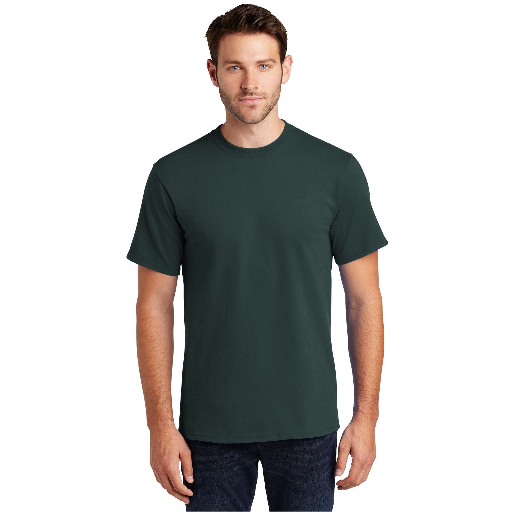 Port & Company ® Tall Essential Tee. PC61T - Dark Green - Port & Company PC61T T-Shirts Port & Company Dark Green LT