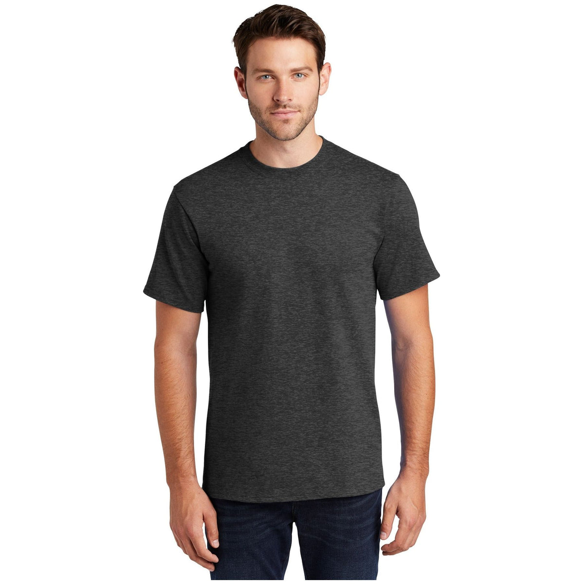 Port & Company ® Tall Essential Tee. PC61T - Dark Heather Grey - Port & Company PC61T T-Shirts Port & Company Dark Heather Grey LT