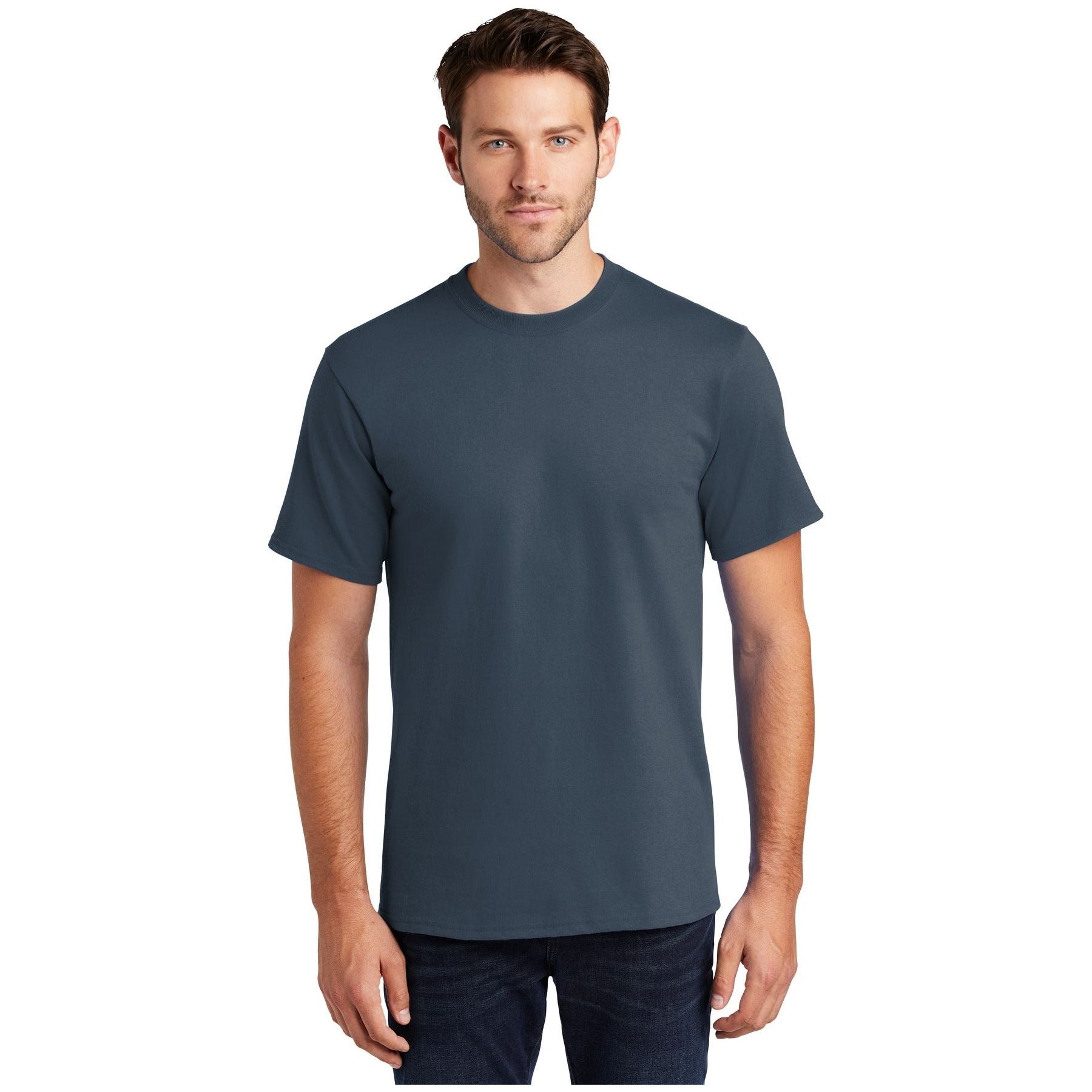 Port & Company ® Tall Essential Tee. PC61T - Steel Blue - Port & Company PC61T T-Shirts Port & Company Steel Blue LT