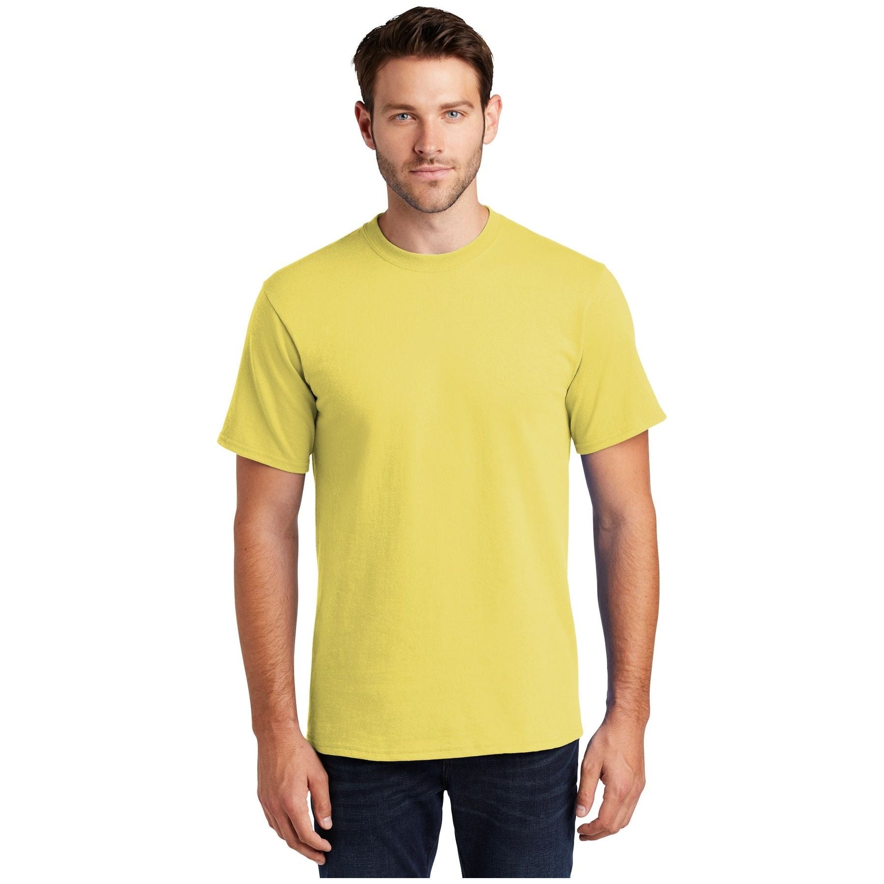 Port & Company ® Tall Essential Tee. PC61T - Yellow - Port & Company PC61T T-Shirts Port & Company Yellow LT