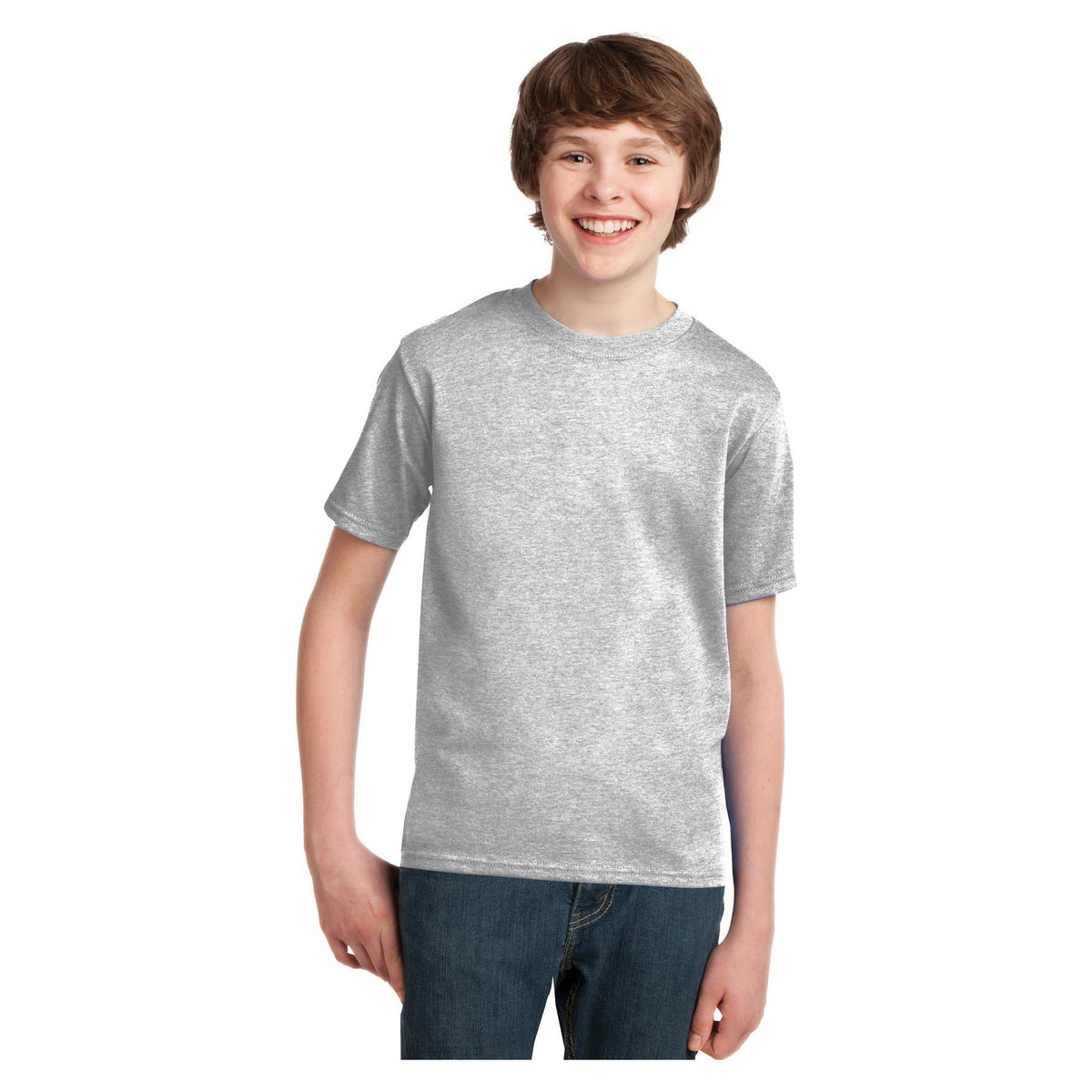 Port & Company ® Youth Essential Tee. PC61Y - Ash - Port & Company PC61Y T-Shirts Port & Company Ash XS