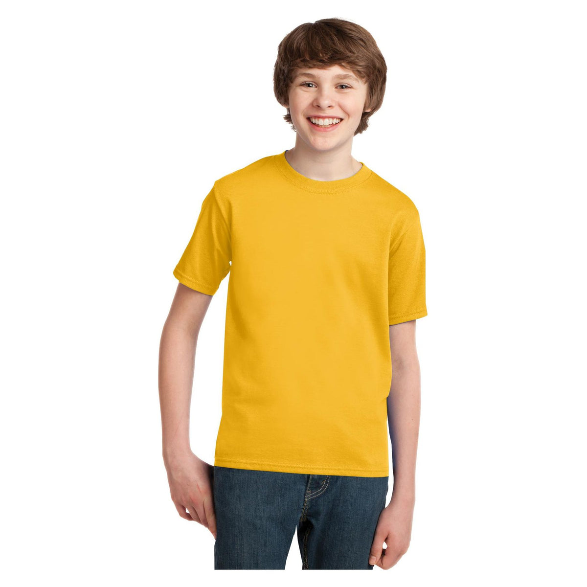 Port & Company ® Youth Essential Tee. PC61Y - Lemon Yellow - Port & Company PC61Y T-Shirts Port & Company Lemon Yellow XS