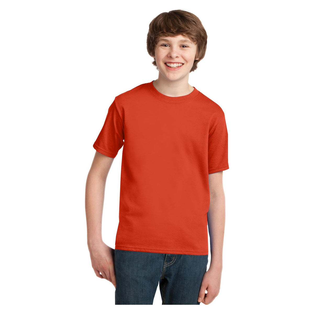 Port & Company ® Youth Essential Tee. PC61Y - Orange - Port & Company PC61Y T-Shirts Port & Company Orange XS