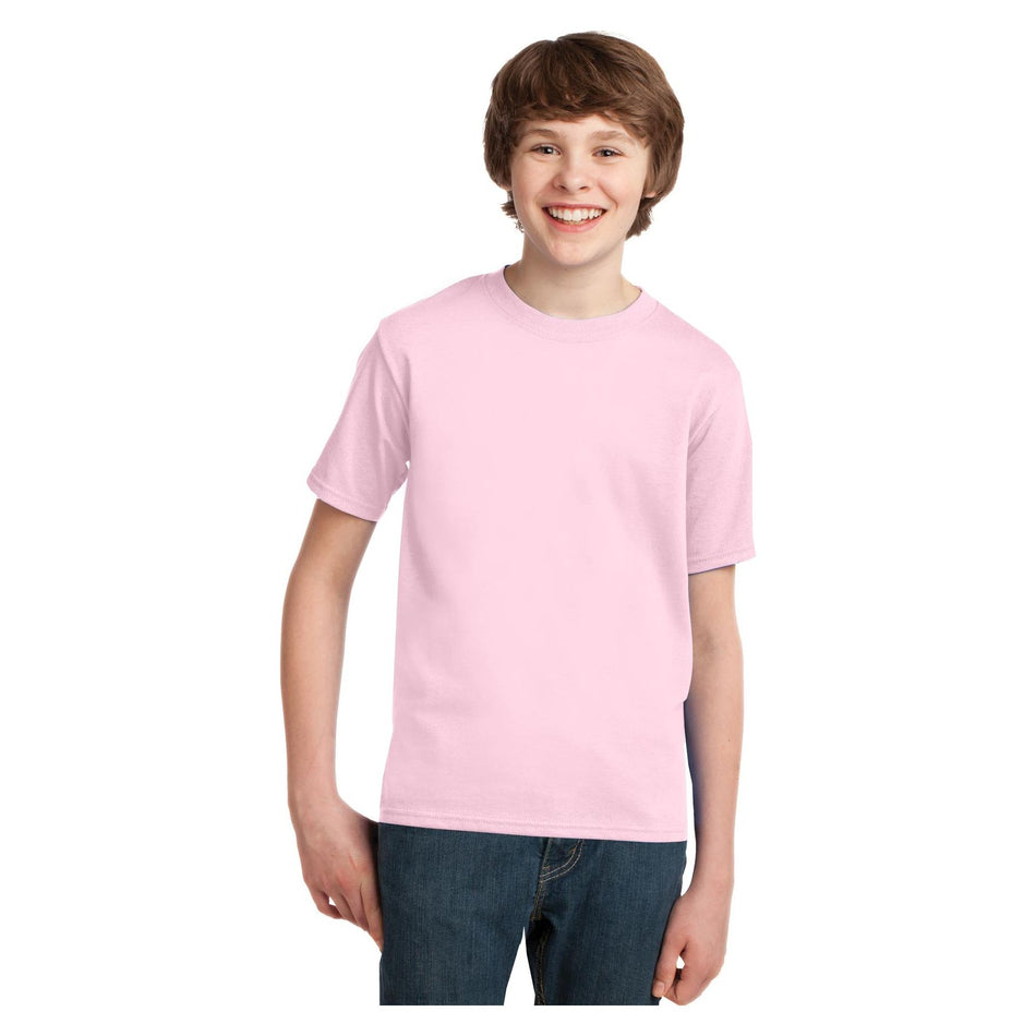 Port & Company ® Youth Essential Tee. PC61Y - Pale Pink - Port & Company PC61Y T-Shirts Port & Company Pale Pink XS