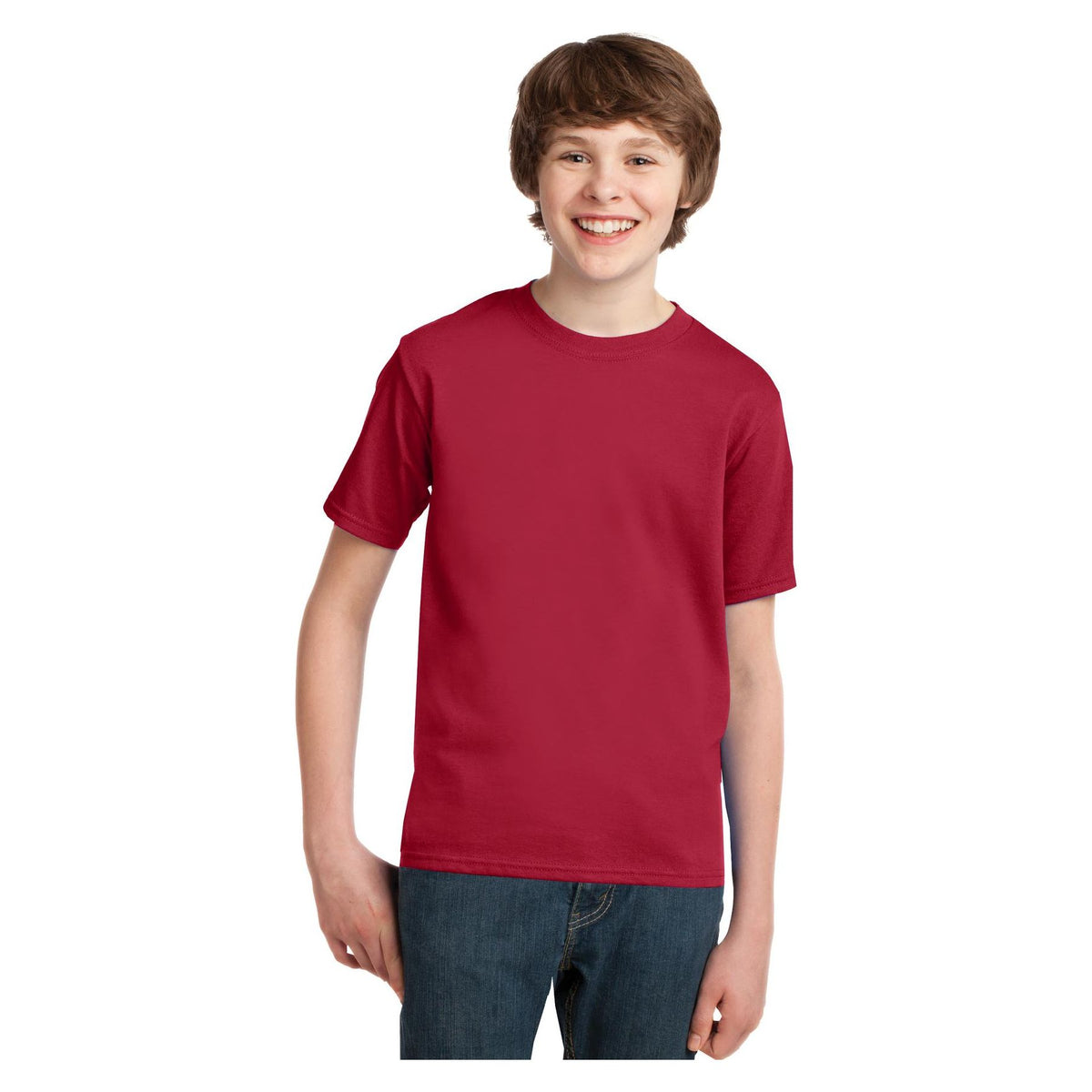 Port & Company ® Youth Essential Tee. PC61Y - Red - Port & Company PC61Y T-Shirts Port & Company Red XS