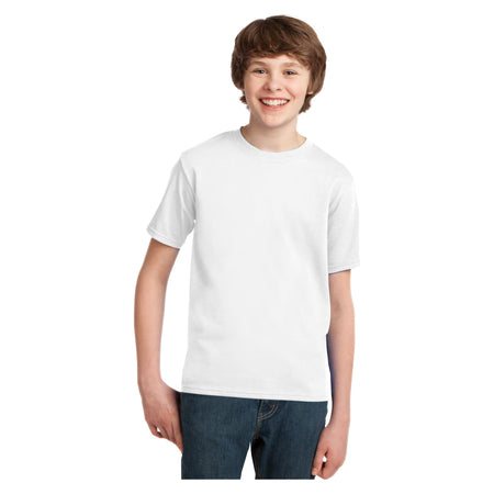 Port & Company ® Youth Essential Tee. PC61Y - White - Port & Company PC61Y T-Shirts Port & Company White XS