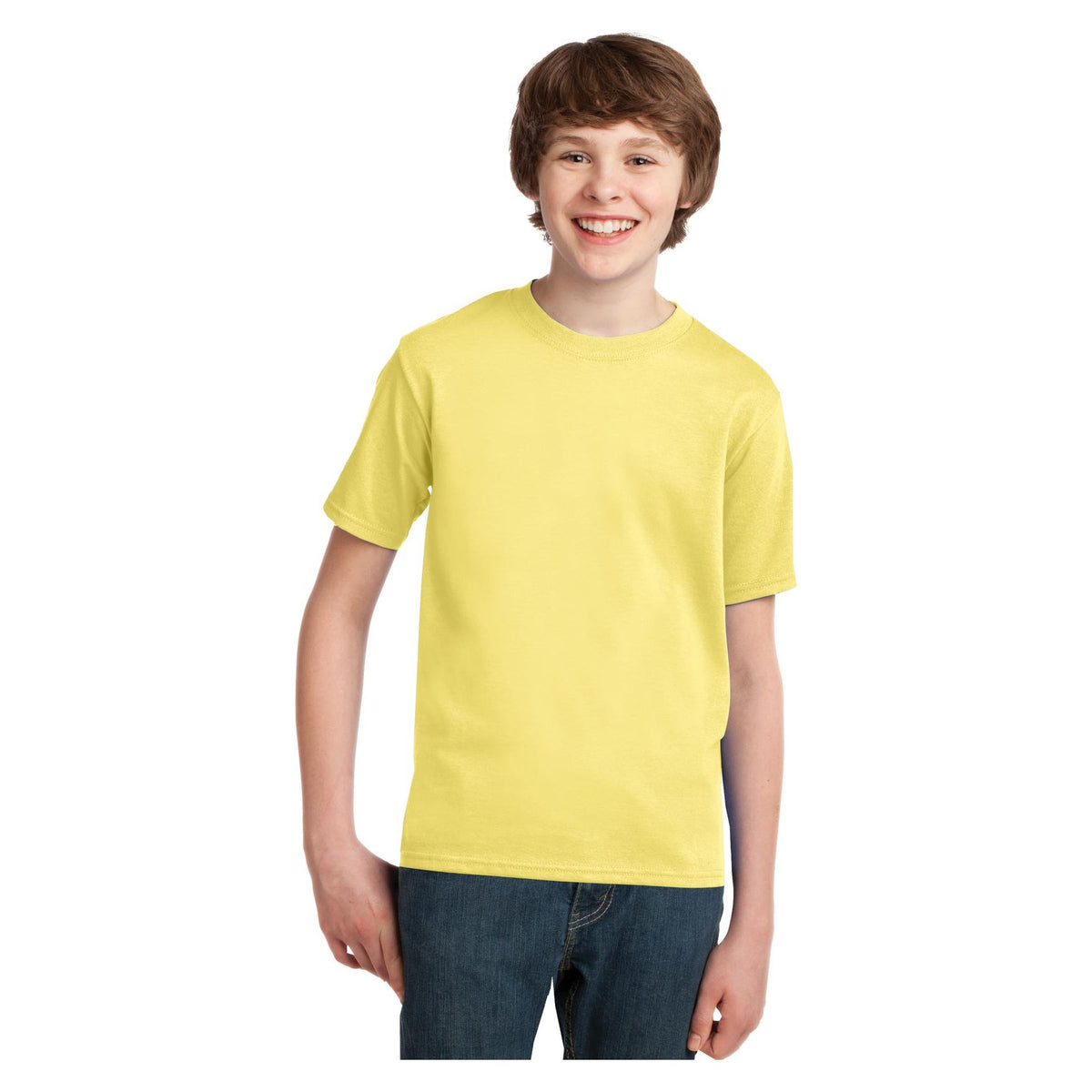 Port & Company ® Youth Essential Tee. PC61Y - Yellow - Port & Company PC61Y T-Shirts Port & Company Yellow XS