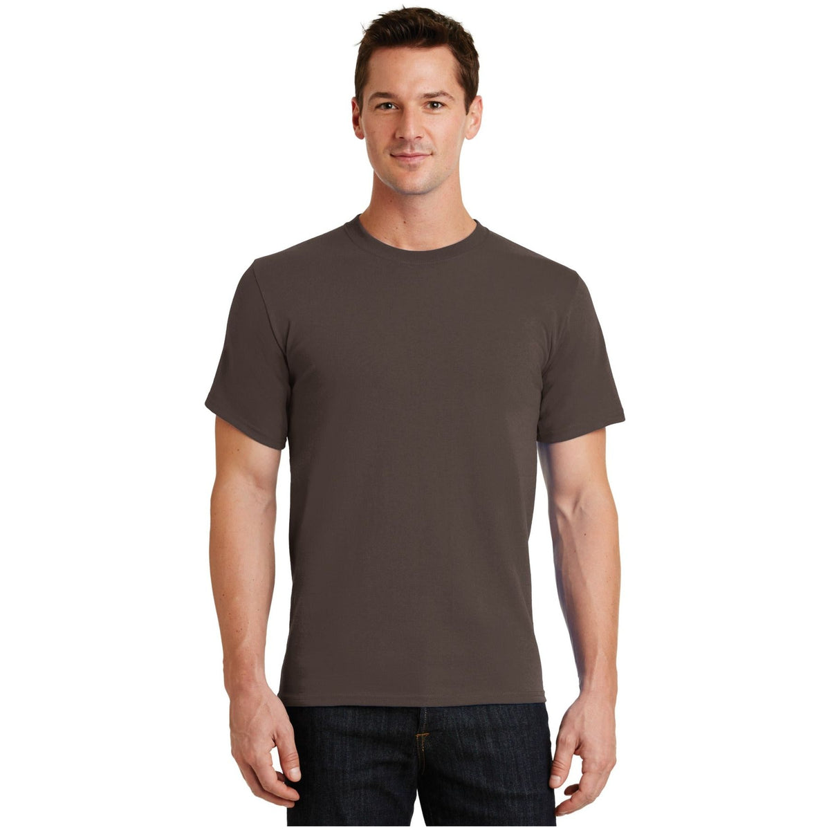 Port & Company ® - Essential Tee. PC61 - Brown - Port & Company PC61 T-Shirts Port & Company Brown S