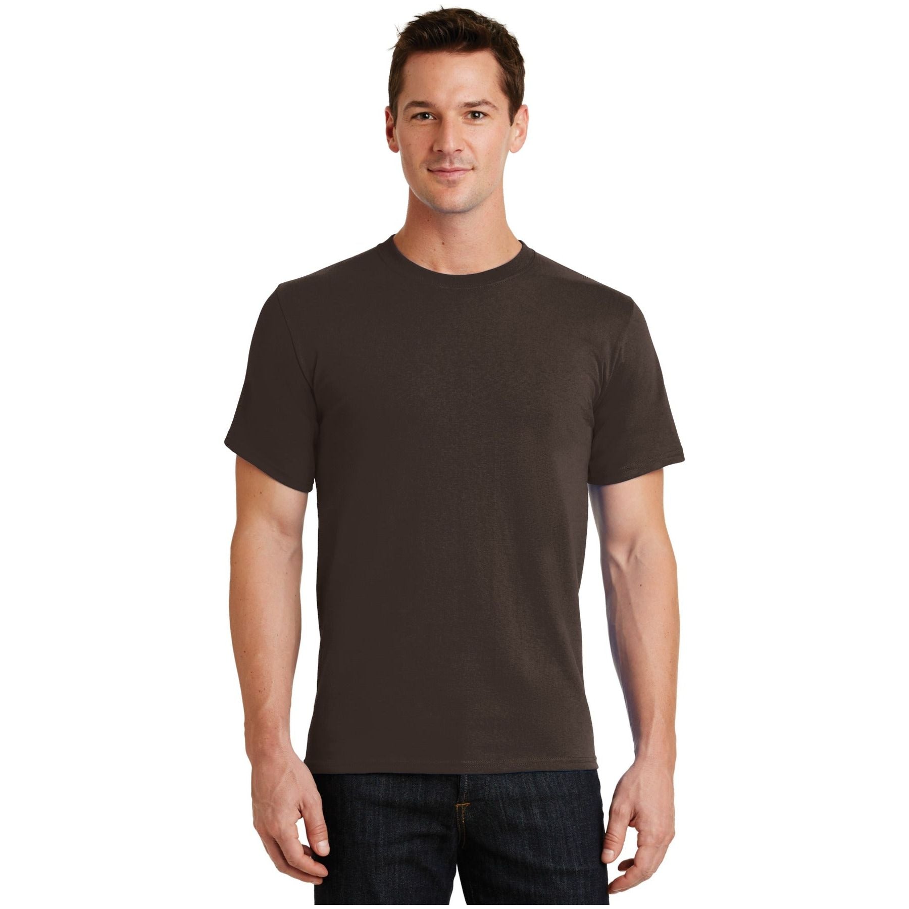 Port & Company ® - Essential Tee. PC61 - Dark Chocolate Brown - Port & Company PC61 T-Shirts Port & Company Dark Chocolate Brown S