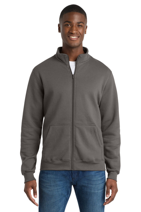 Port & Company PC78FZ Core Fleece Cadet Full-Zip Sweatshirt | Port & Co PC78FZ