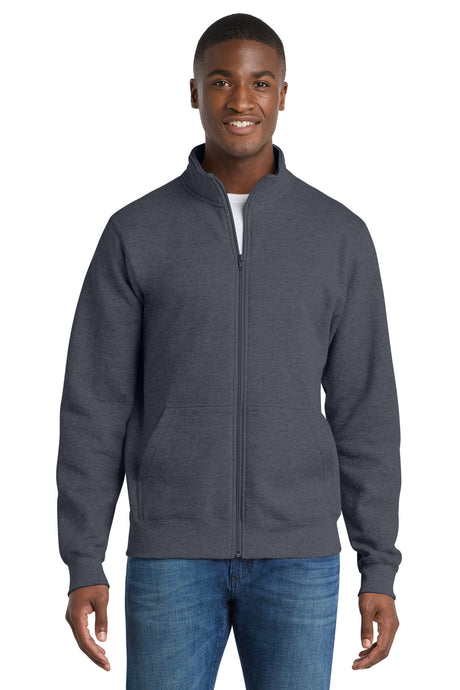 Port & Company PC78FZ Core Fleece Cadet Full-Zip Sweatshirt | Port & Co PC78FZ