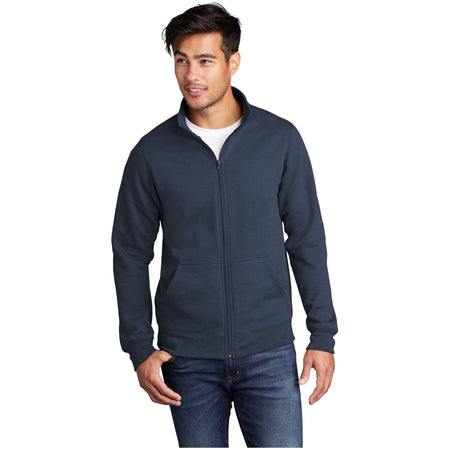 Port & Company ® Core Fleece Cadet Full-Zip Sweatshirt PC78FZ - Port & Company PC78FZ Sweatshirts/Fleece Port & Company Navy S