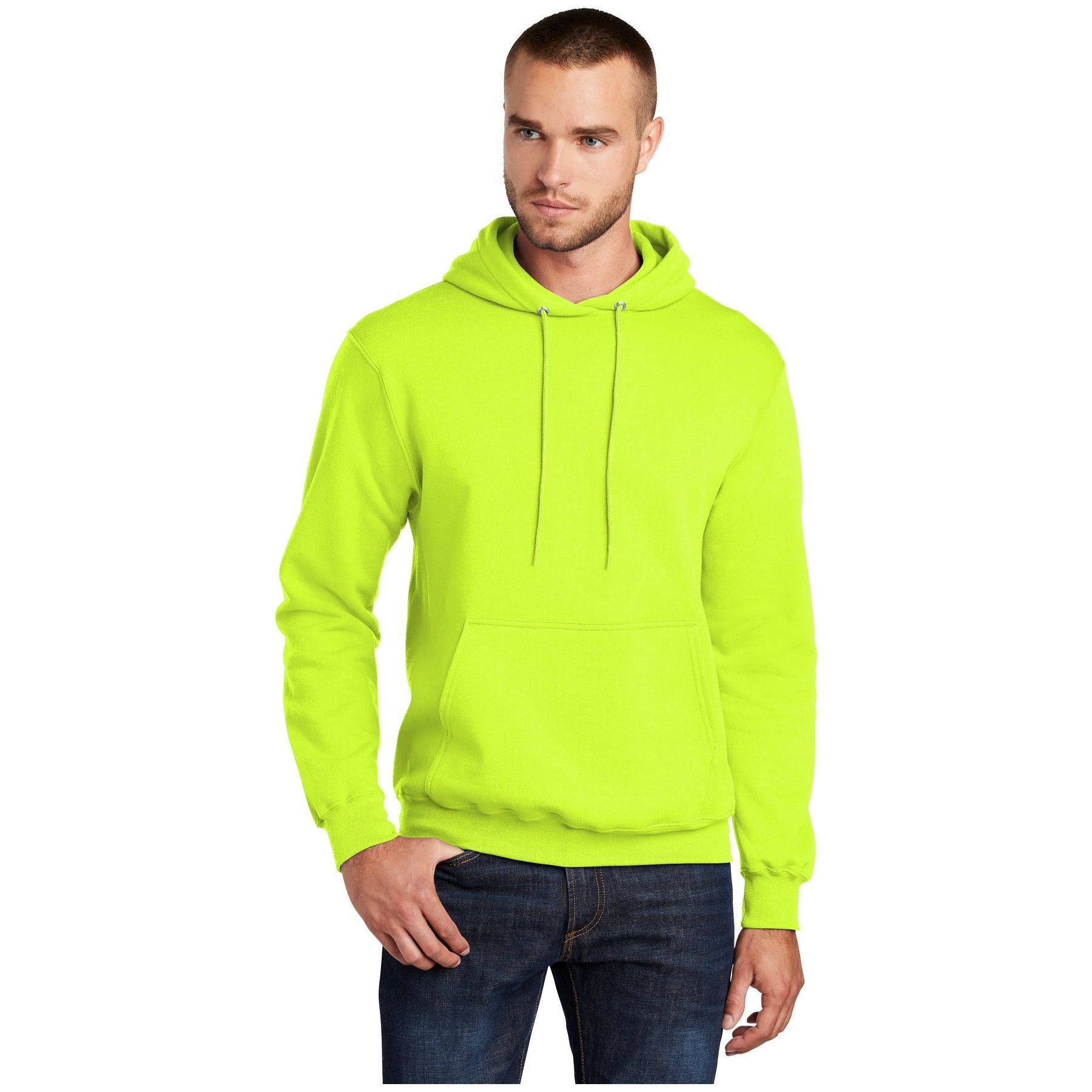 Port & Company ® Tall Core Fleece Pullover Hooded Sweatshirt PC78HT - Port & Company PC78HT Sweatshirts/Fleece Port & Company S. Green LT