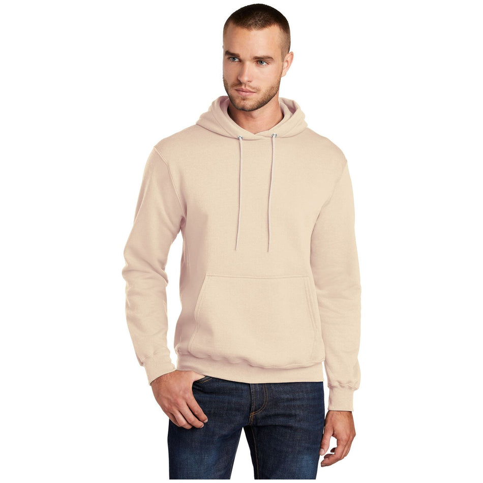 Port & Company ® - Core Fleece Pullover Hooded Sweatshirt. PC78H - Creme - Port & Company PC78H Sweatshirts/Fleece Port & Company Creme S