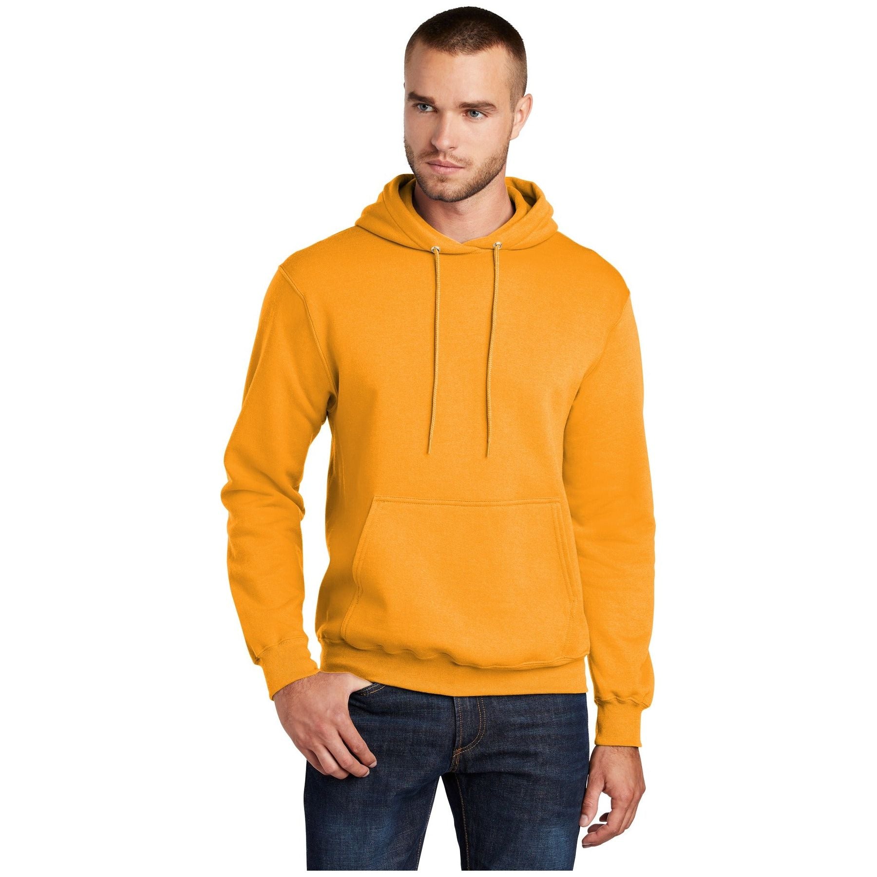 Port & Company ® - Core Fleece Pullover Hooded Sweatshirt. PC78H - Gold - Port & Company PC78H Sweatshirts/Fleece Port & Company Gold S