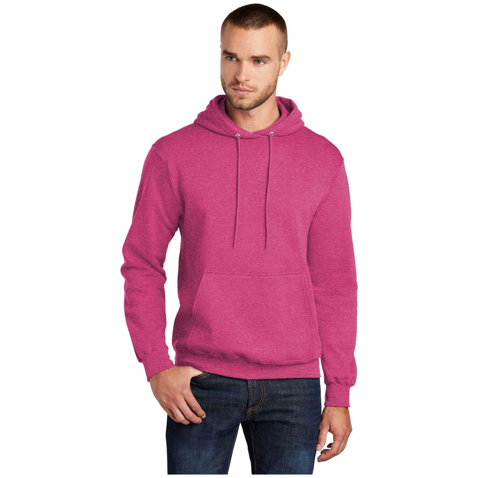 Port & Company ® - Core Fleece Pullover Hooded Sweatshirt. PC78H - Heather Sangria - Port & Company PC78H Sweatshirts/Fleece Port & Company Heather Sangria S