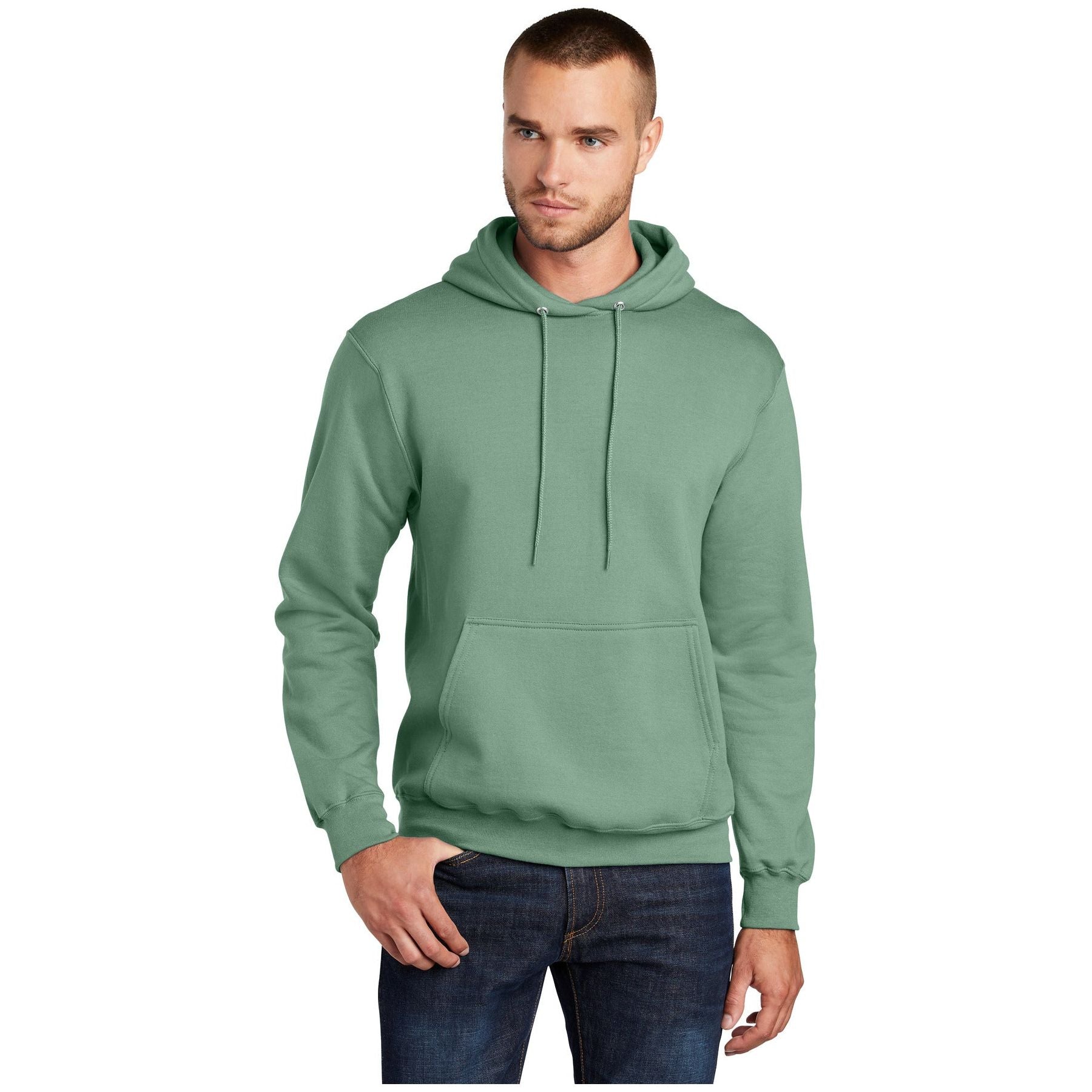 Port & Company ® - Core Fleece Pullover Hooded Sweatshirt. PC78H - Laurel Green - Port & Company PC78H Sweatshirts/Fleece Port & Company Laurel Green S