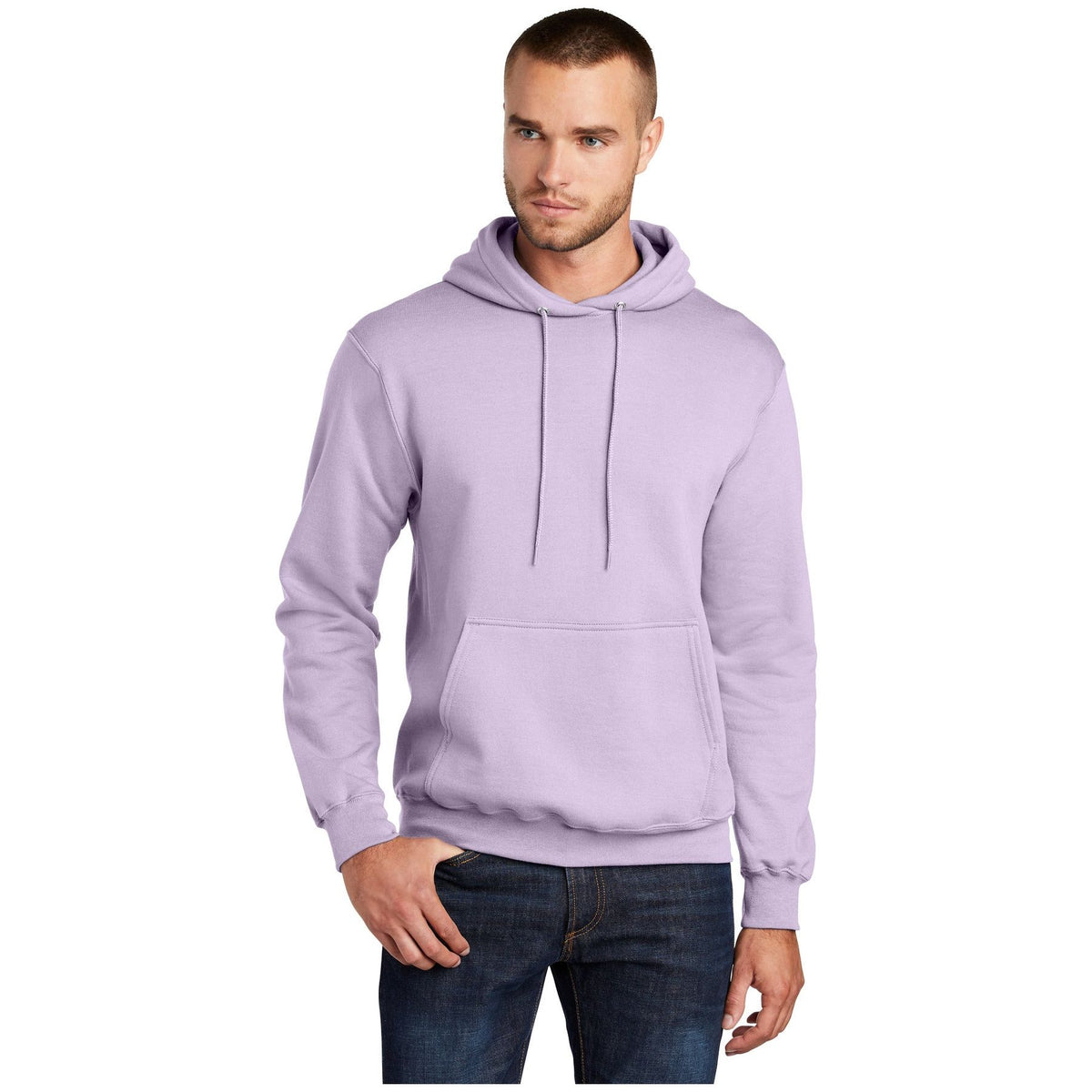 Port & Company ® - Core Fleece Pullover Hooded Sweatshirt. PC78H - Lavender - Port & Company PC78H Sweatshirts/Fleece Port & Company Lavender S