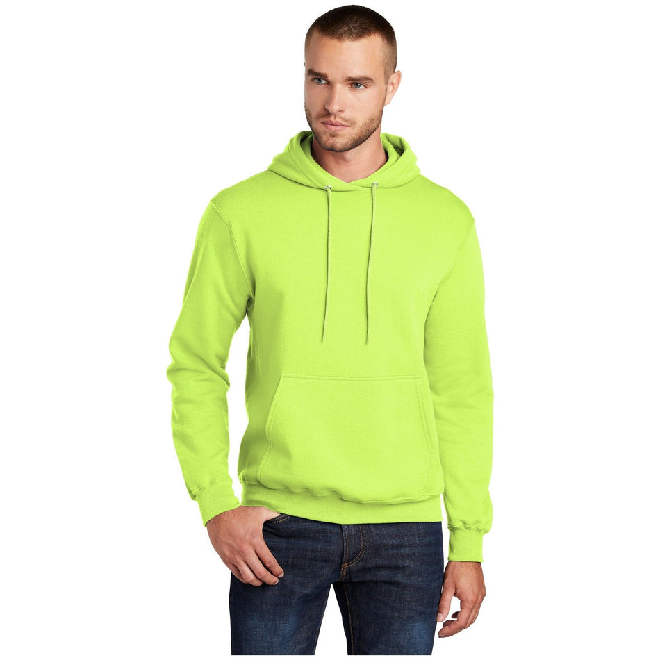 Port & Company ® - Core Fleece Pullover Hooded Sweatshirt. PC78H - Neon Yellow - Port & Company PC78H Sweatshirts/Fleece Port & Company Neon Yellow S