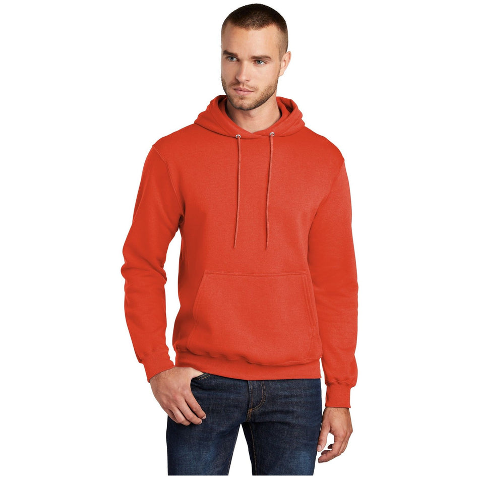 Port & Company ® - Core Fleece Pullover Hooded Sweatshirt. PC78H - Orange - Port & Company PC78H Sweatshirts/Fleece Port & Company Orange S