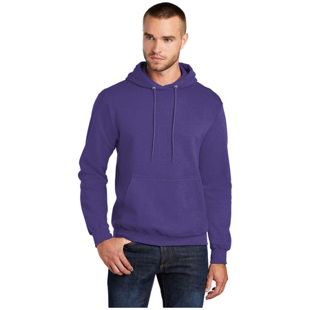 Port & Company ® - Core Fleece Pullover Hooded Sweatshirt. PC78H - Purple - Port & Company PC78H Sweatshirts/Fleece Port & Company Purple S