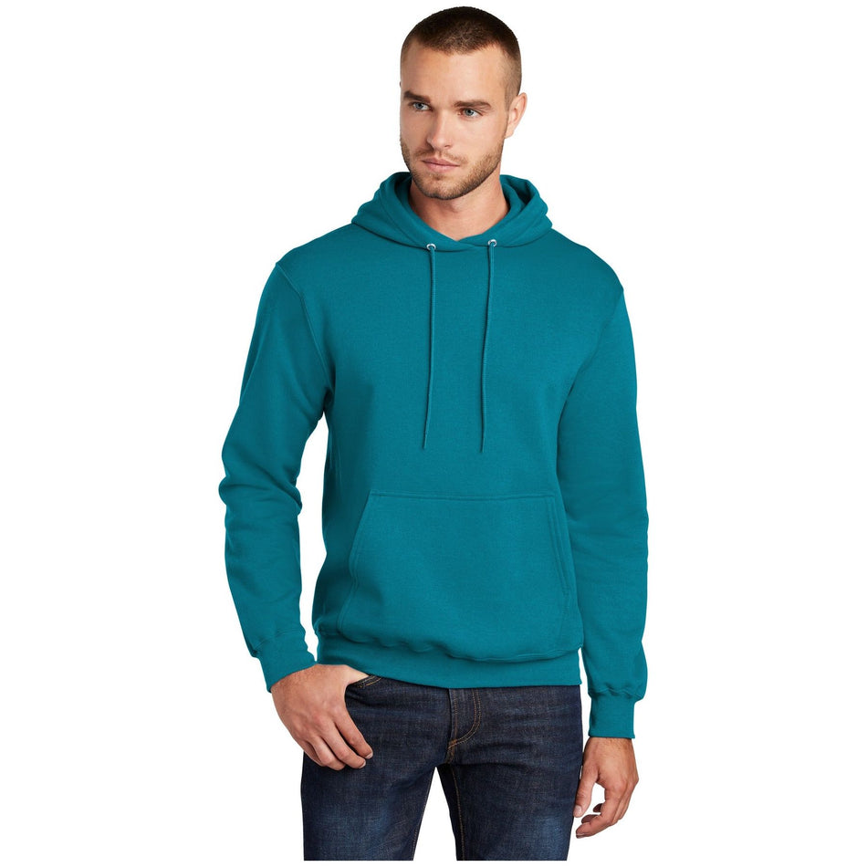 Port & Company ® - Core Fleece Pullover Hooded Sweatshirt. PC78H - Teal - Port & Company PC78H Sweatshirts/Fleece Port & Company Teal S