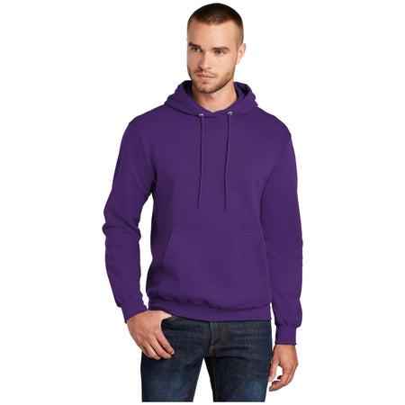 Port & Company ® - Core Fleece Pullover Hooded Sweatshirt. PC78H - Team Purple - Port & Company PC78H Sweatshirts/Fleece Port & Company Team Purple S