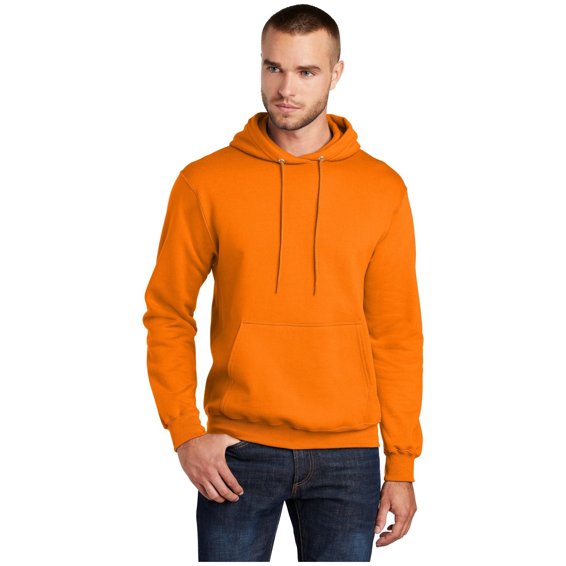 Port & Company ® - Core Fleece Pullover Hooded Sweatshirt. PC78H - Tennessee Orange - Port & Company PC78H Sweatshirts/Fleece Port & Company Tennessee Orange S