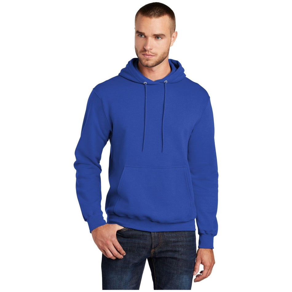 Port & Company ® - Core Fleece Pullover Hooded Sweatshirt. PC78H - True Royal - Port & Company PC78H Sweatshirts/Fleece Port & Company True Royal S