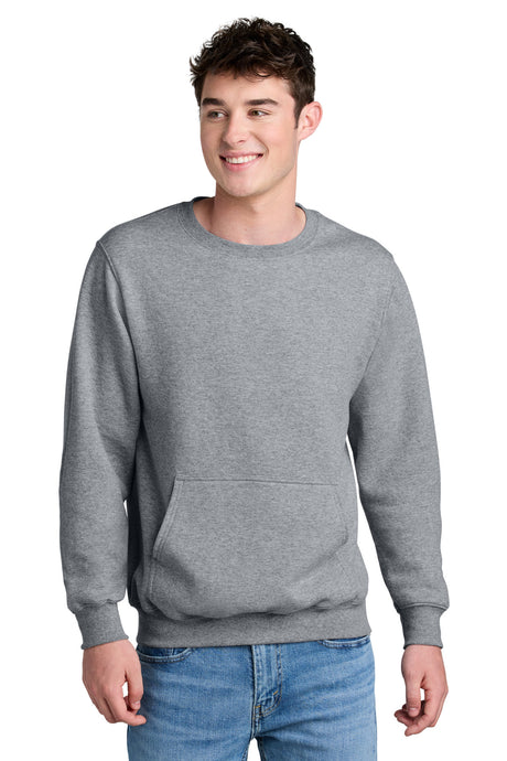 Port & Company PC78PKT Core Fleece Crewneck Pocket Sweatshirt. Port & Co PC78PKT