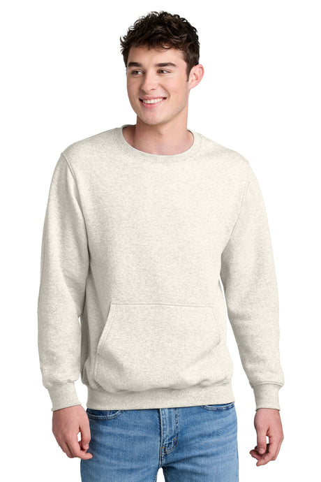 Port & Company PC78PKT Core Fleece Crewneck Pocket Sweatshirt | Port & Co PC78PKT