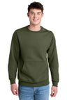 Port & Company PC78PKT Core Fleece Crewneck Pocket Sweatshirt | Port & Co PC78PKT