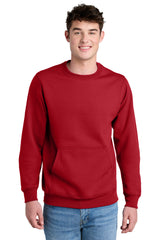 Port & Company PC78PKT Core Fleece Crewneck Pocket Sweatshirt | Port & Co PC78PKT