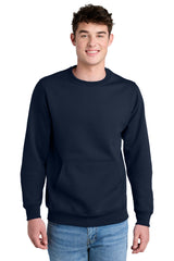 Port & Company PC78PKT Core Fleece Crewneck Pocket Sweatshirt | Port & Co PC78PKT