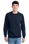 Port & Company PC78PKT Core Fleece Crewneck Pocket Sweatshirt | Port & Co PC78PKT