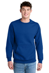 Port & Company PC78PKT Core Fleece Crewneck Pocket Sweatshirt | Port & Co PC78PKT