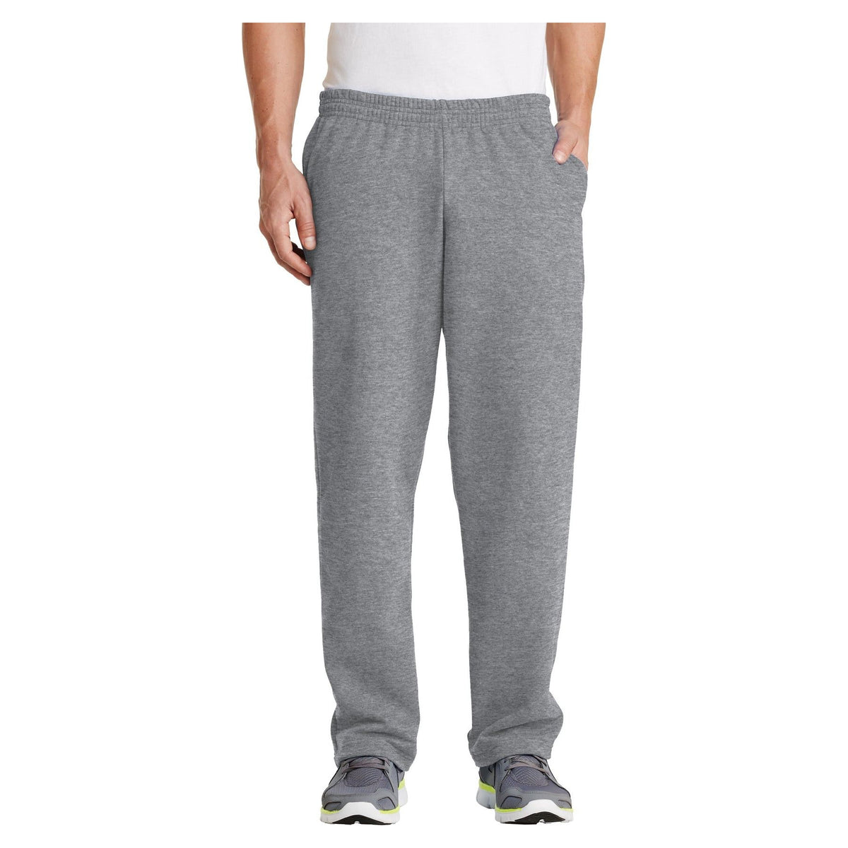 Port & Company ® - Core Fleece Sweatpant with Pockets. PC78P - Port & Company PC78P Bottoms Port & Company Athletic Heather S