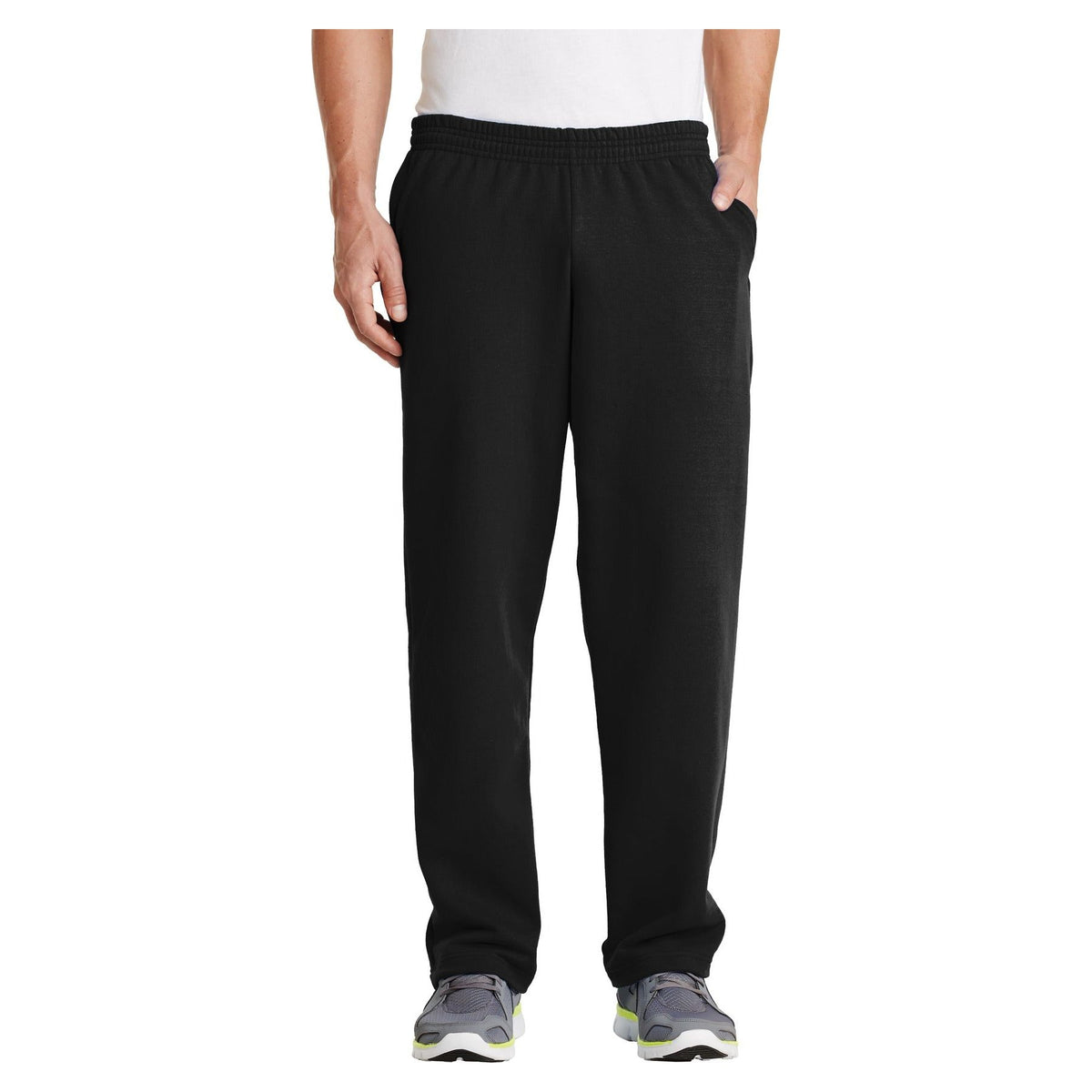 Port & Company ® - Core Fleece Sweatpant with Pockets. PC78P - Port & Company PC78P Bottoms Port & Company Jet Black S