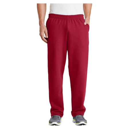 Port & Company ® - Core Fleece Sweatpant with Pockets. PC78P - Port & Company PC78P Bottoms Port & Company Red S