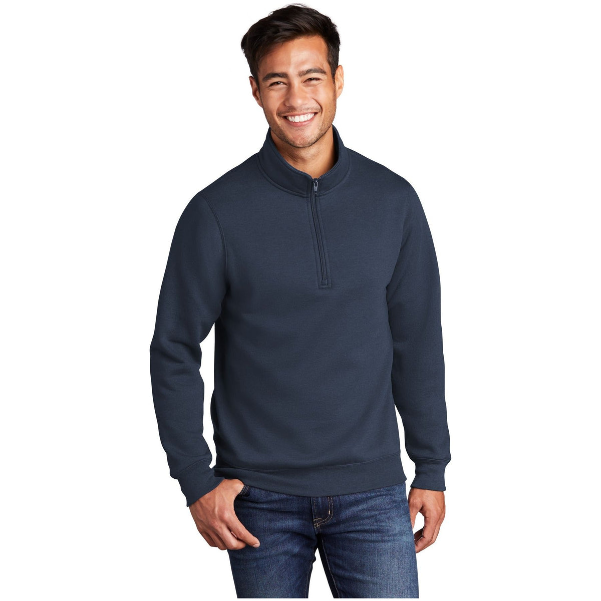 Port & Company ® Core Fleece 1/4-Zip Pullover Sweatshirt PC78Q - Port & Company PC78Q Sweatshirts/Fleece Port & Company