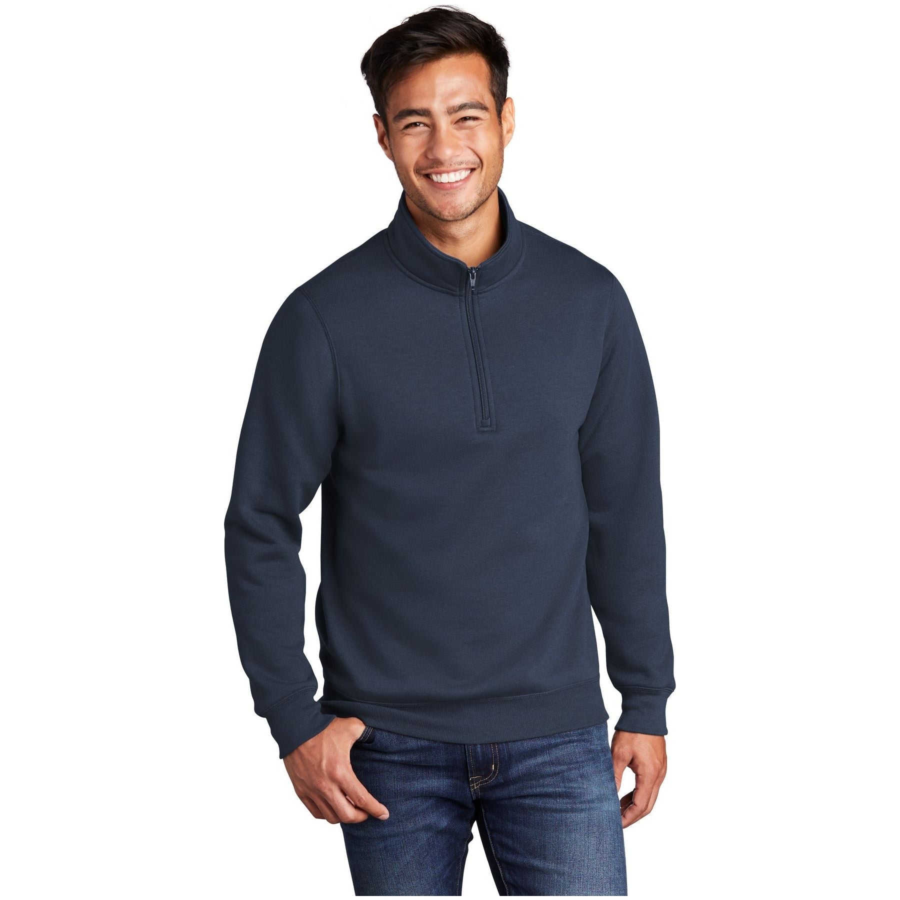 Port & Company ® Core Fleece 1/4-Zip Pullover Sweatshirt PC78Q - Port & Company PC78Q Sweatshirts/Fleece Port & Company