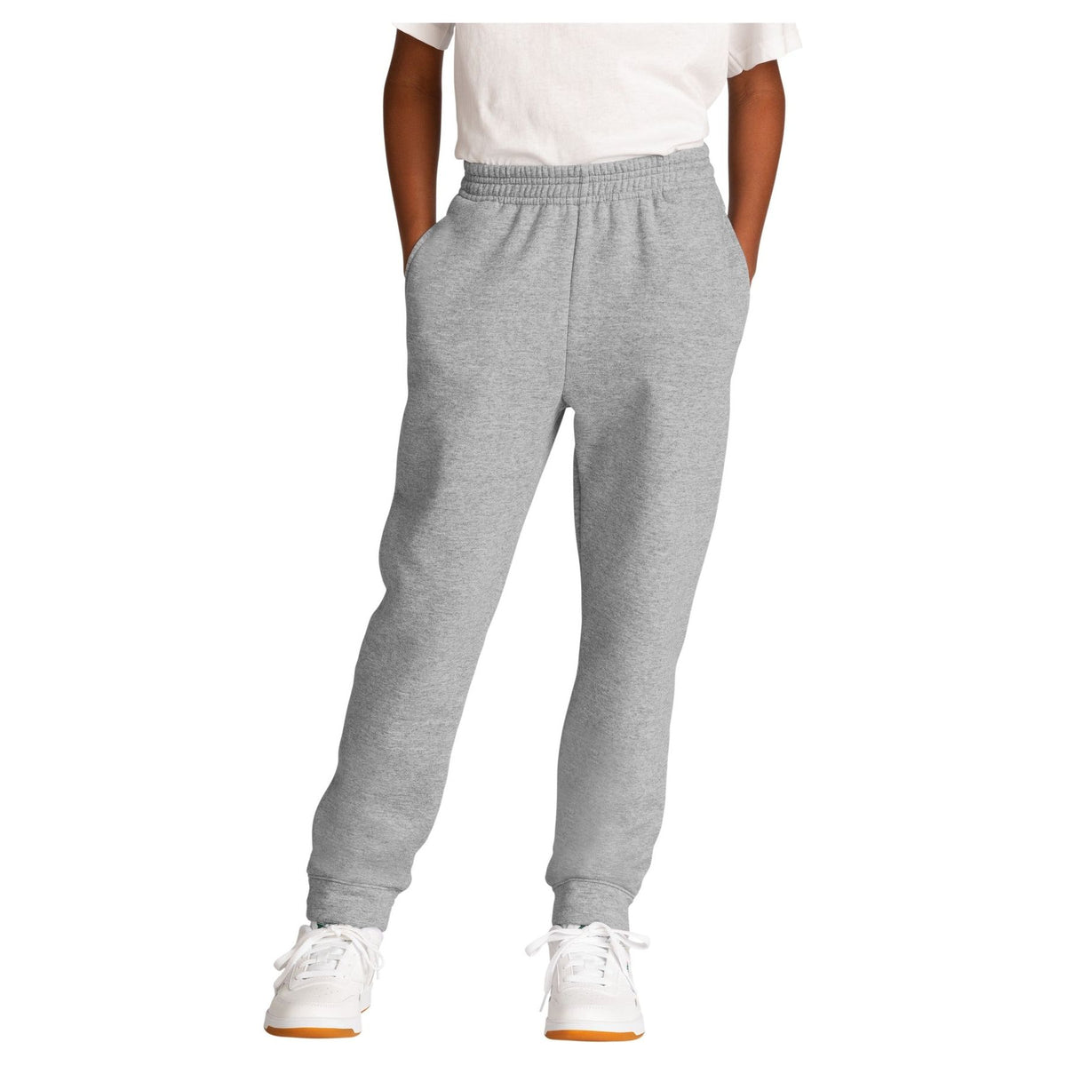 Port & Company ® Youth Core Fleece Jogger. PC78YJ - Port & Company PC78YJ Bottoms Port & Company Athletic Heather XS