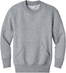 Joe's USA Youth Core Fleece Crewneck Pocket Sweatshirt in XS-XL
