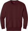 Joe's USA Youth Core Fleece Crewneck Pocket Sweatshirt in XS-XL