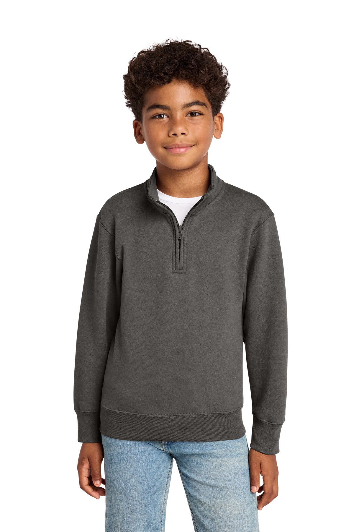 Port & Company PC78YQ Youth Core Fleece 1/4-Zip Pullover Sweatshirt | Port & Co PC78YQ