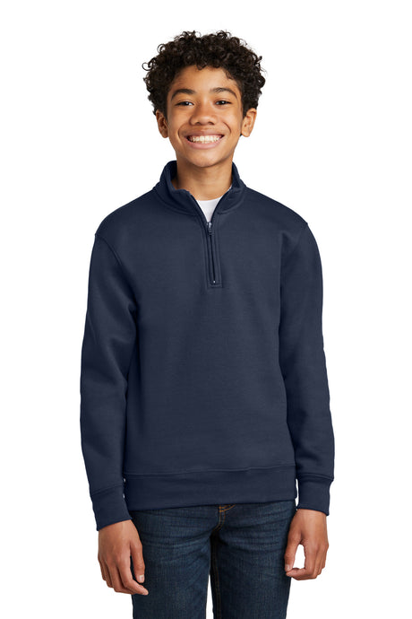 Port & Company PC78YQ Youth Core Fleece 1/4-Zip Pullover Sweatshirt | Port & Co PC78YQ