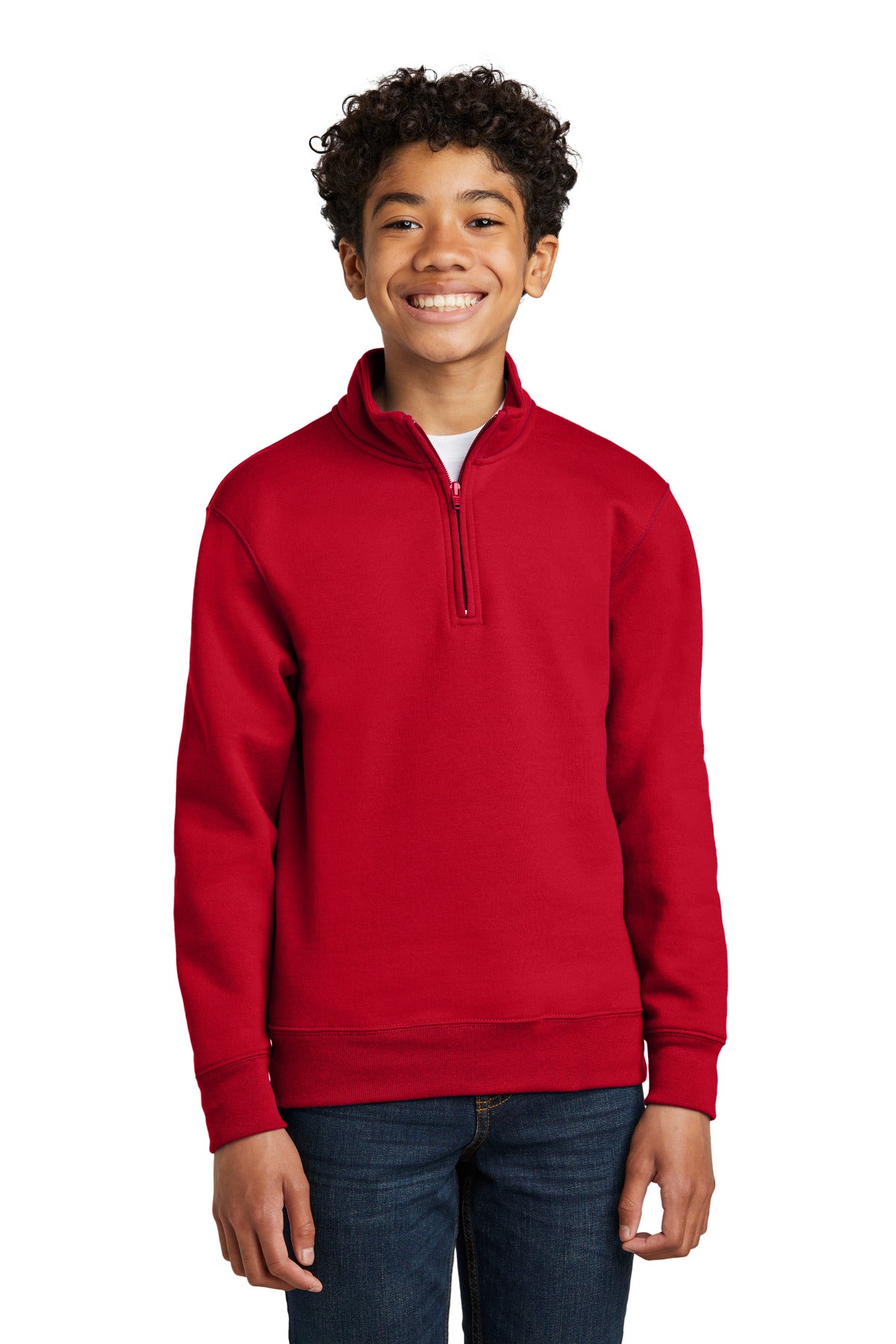 Port & Company PC78YQ Youth Core Fleece 1/4-Zip Pullover Sweatshirt | Port & Co PC78YQ