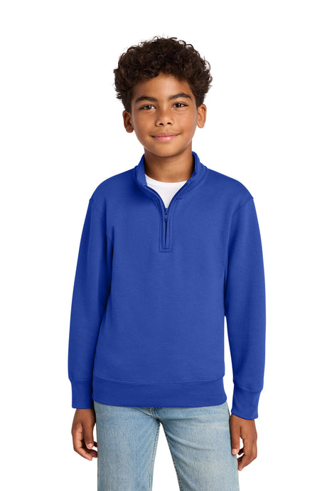 Port & Company PC78YQ Youth Core Fleece 1/4-Zip Pullover Sweatshirt | Port & Co PC78YQ