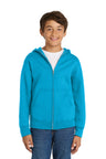 Port & Company PC78YZH Youth Core Fleece Full-Zip Hooded Sweatshirt | Port & Co PC78YZH