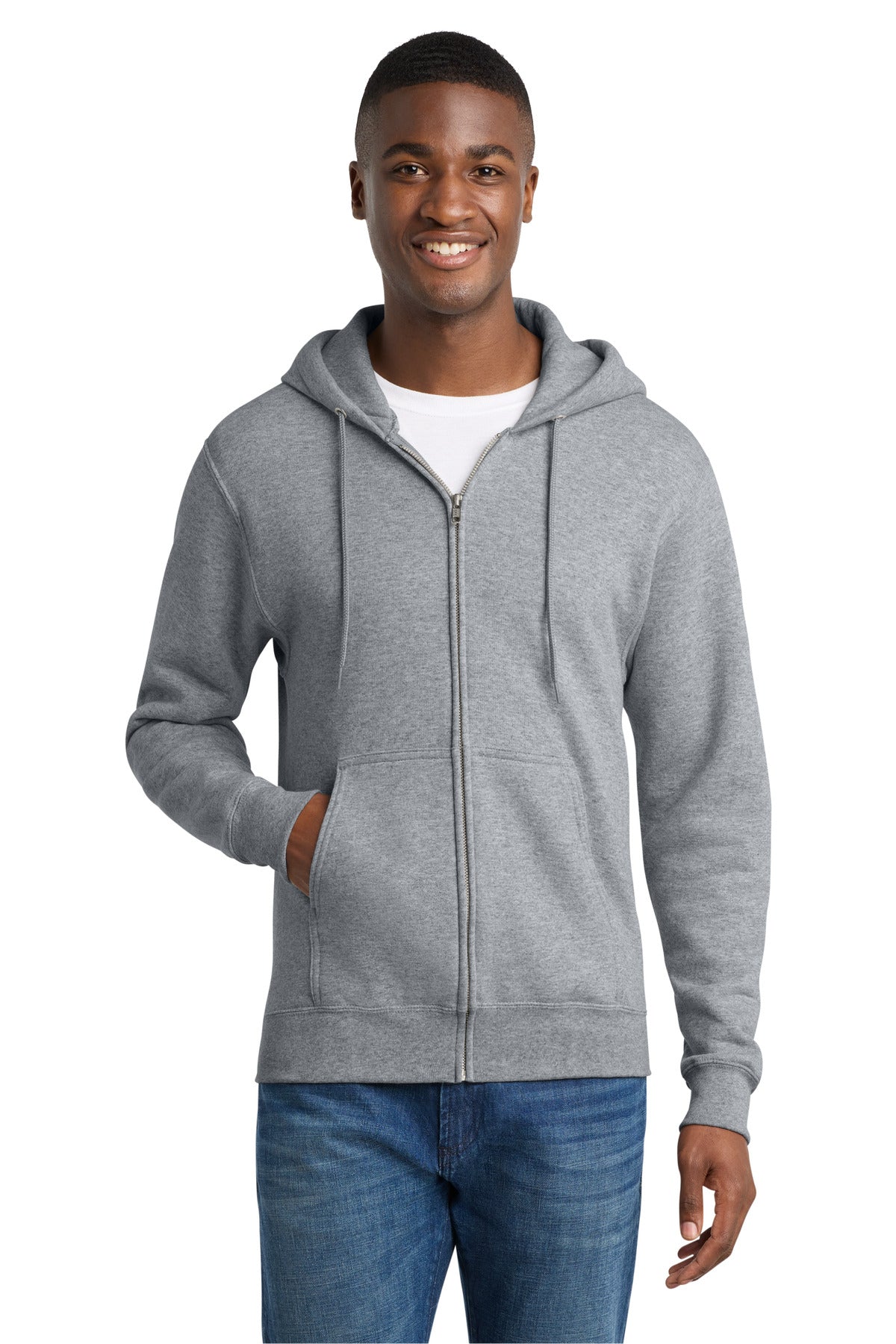 Port & Co ™  Core Fleece Full-Zip Hooded Sweatshirt. PC78ZH - Port & Co PC78ZH
